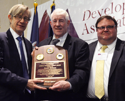 Photo of 2016 John D. Whisman Vision Award recipient Dennis Robinson with ARC Federal Co-Chair Earl Gohl and Pennsylvania ARC program manager Neil Fowler.